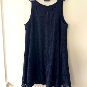 Donna Morgan Navy Lace Tank Dress , Size US 8,